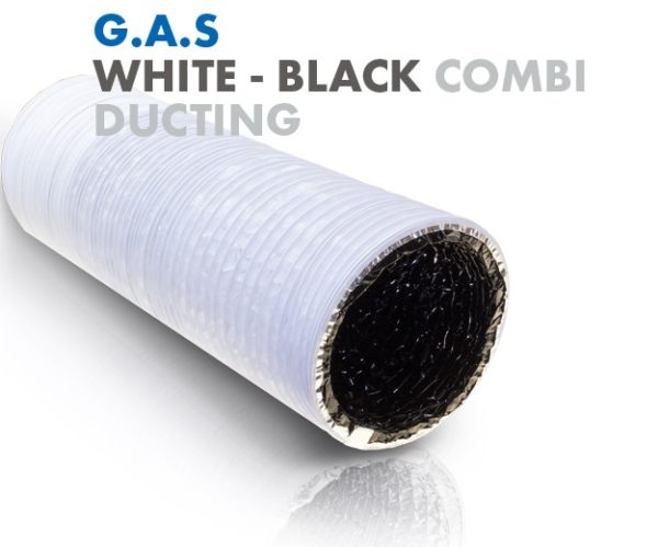 G.A.S White Black Combi Ducting 5m 102mm